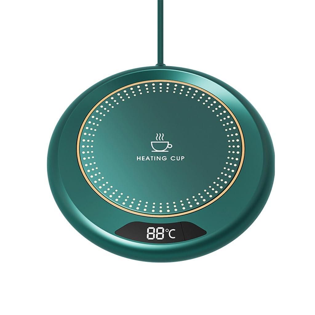 Teal induction cooktop with digital display on a white background